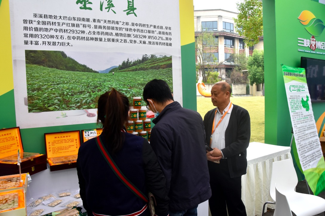 三峡道地中药材交易博览会巫溪县展区